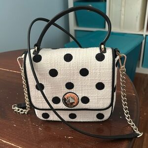 Brand new Kate spade Natalia embroidered polka dot crossbody square purse
